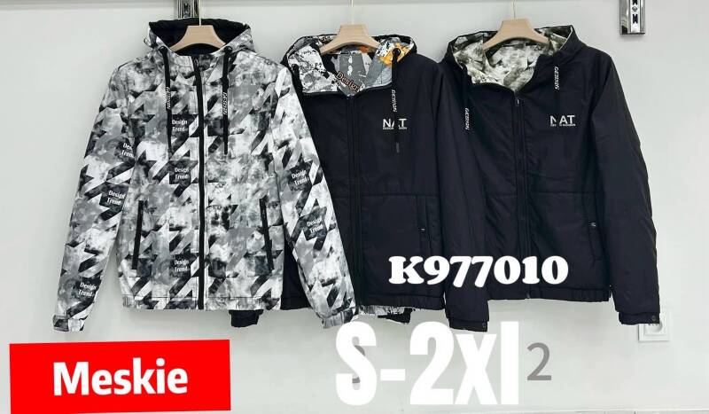 Kurtka męska cienka Roz S-2XL, 1 Kolor Paczka 5 szt